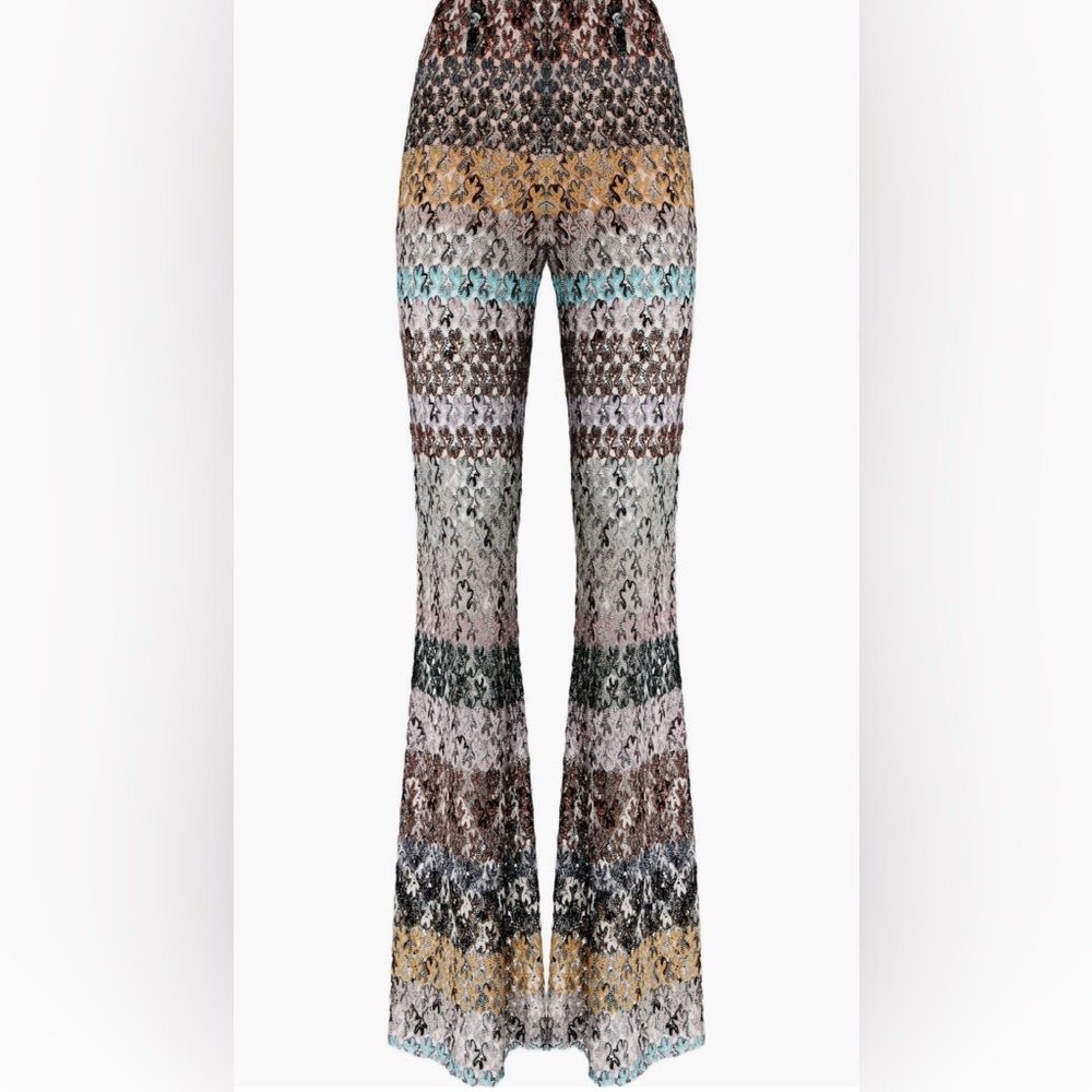 Missoni flare pants in Embroidered lace size 44
